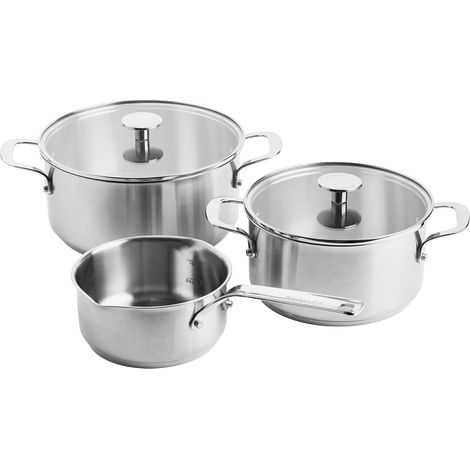 KitchenAid Stainless Steel (CC003630-001) silber Topf-Set