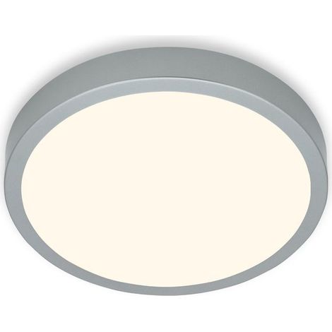 LED Deckenlampe Aufbauleuchte Werkstattlicht 4000K 16W Ø28cm silber Briloner