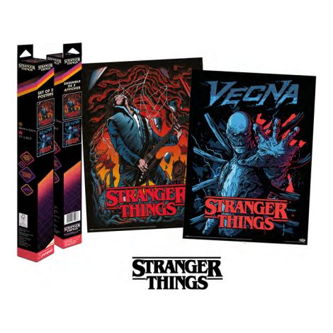 STRANGER THINGS - VECNA & EDDIE - SET 2 POSTERS 52 X 38CM PYRAMID PPB35407