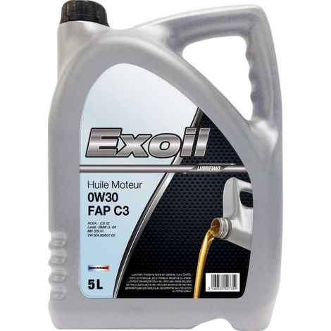 Huile moteur 0w30 FAP C3 5L Exoil
