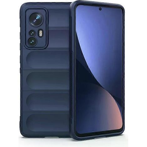Étui pour Xiaomi 12 - Protection en TPU et flanelle, bleu foncé (1/2)