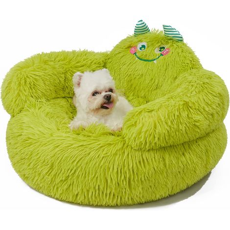 Soft Dog Bed, Cat Bed, Orthopedic Medium Size 61 x 61 x 36 cm, Washable Dog Bed, Cardboard Bed, Green (1/4)