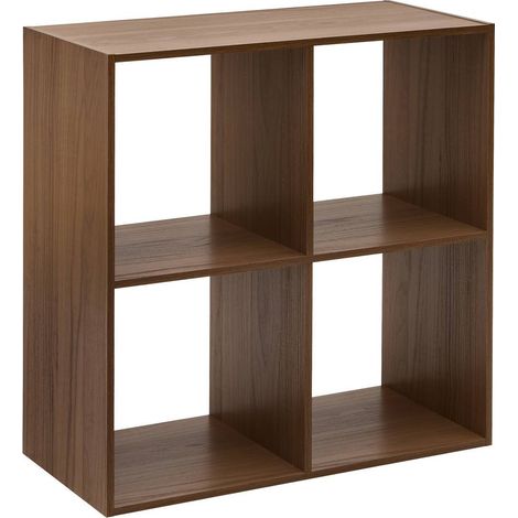 Étagère mix'n modul 4 cases carré marron - 5five (1/4)