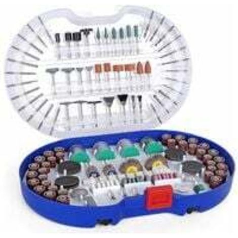 Set di accessori universali per utensili rotanti per levigatura, foratura, molatura, intaglio e taglio facile (276 pezzi) (1/5)