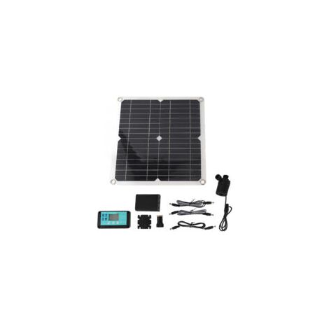 Pompe à eau solaire 50W Panneau solaire 22W Débit 800L/h Hauteur de relevage 5m Contrôleur QC3.0 MPPT - DC12V (1/5)