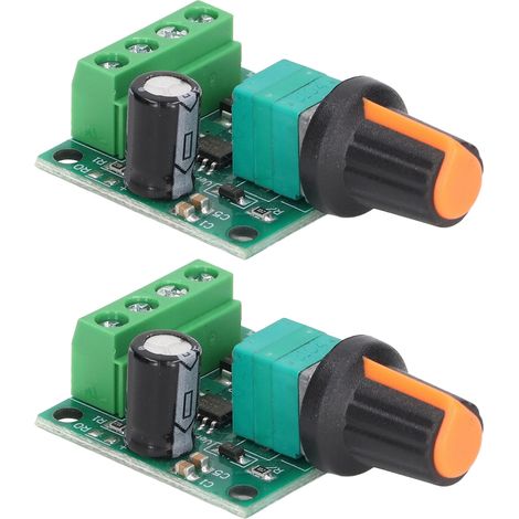 Contrôleur de vitesse PWM pour moteur DC 1803BK, régulateur de puissance, variateur électronique, lot de 2 pièces, interrupteur de vitesse, usage bricolage et industriel. (1/5)
