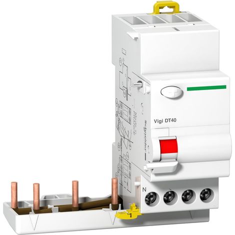 Schneider A9N21476 - Blocco differenziale 3P+N 40A 30mA Istantaneo Prodis Vigi DT40 Type A SI 230-415V