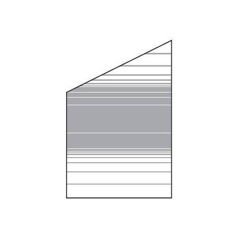 VETRO Glasscheibe ECKE links B 1200 x H 1200/1800 mm