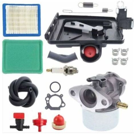 Para el modelo de motor 122000 de 4 HP a 7 HP sin bloqueo, con kit de filtro de aire 799868, carburador 491588, diagrama del filtro de aire (1/2)