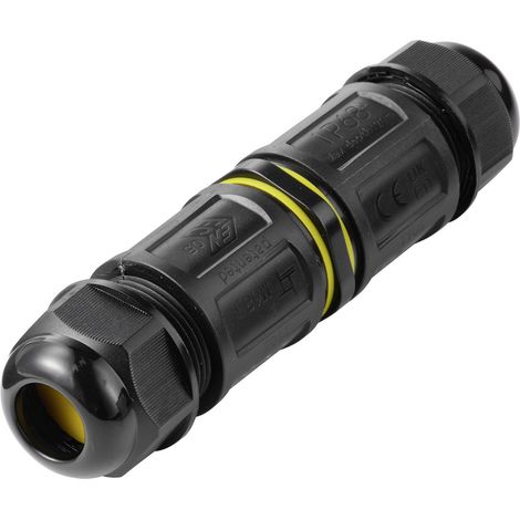 TRU COMPONENTS Kabelverbinder IP68 wasserdicht, push-In 5polig, 0,5 - 4,0 mm² TC-14745244 Schwarz T (1/5)