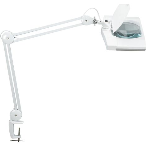 MAUL, Lampe loupe LED MAULvitrum, avec pince-étau, blanc (1/3)