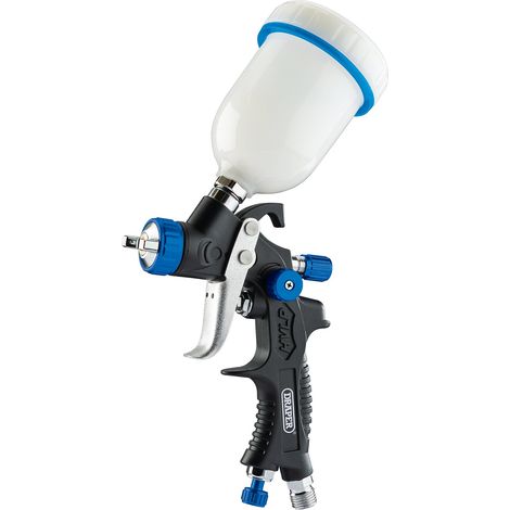 Draper Air Spray Gun Gravity Feed Composite Body HVLP 1mm Nozzle 100ml Cup 09709