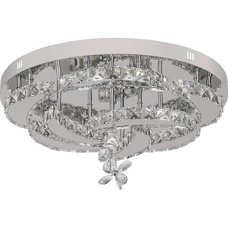 Lámpara de techo de cristal, regulable con mando a distancia, diseño moderno y elegante. (1/2)