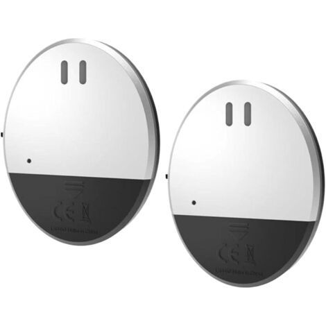 FENOPLASTICACapteurs d'alarme de fenêtre, capteur de porte d'alarme sans fil, 16/11,3/3,2 cm, sonnette de système de sécurité, sirène de fenêtre 130 dB blanc et noir, ouverture de détecteur de vibrati (1/5)