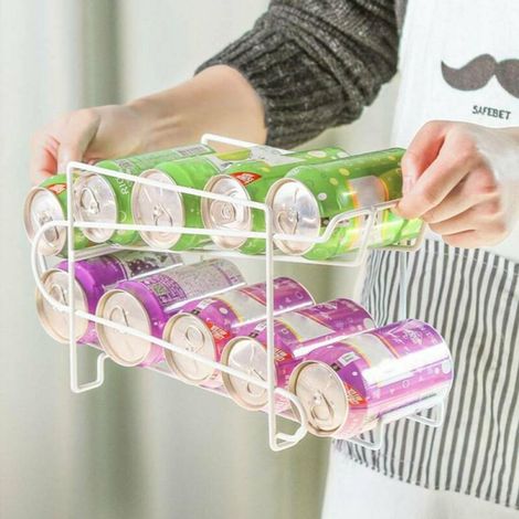 Distributeur de boissons (bière, canettes, etc.) - Support de rangement pour cuisine, pratique et robuste pour organiser vos boissons au quotidien (1/5)