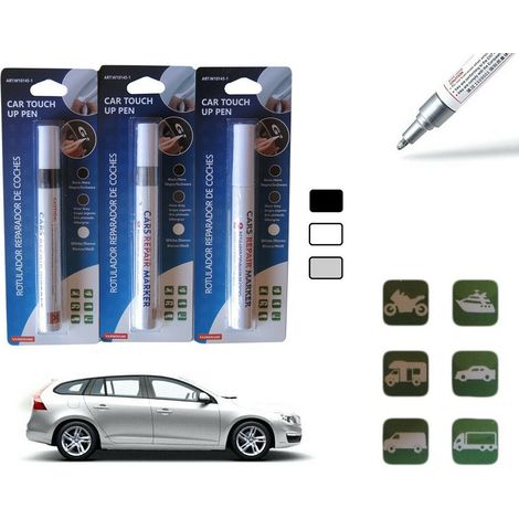 TRADE SHOP - Penna Pennarello Per Ritocco Graffi Carrozzeria Elimina Ripara Auto Moto - Bianco