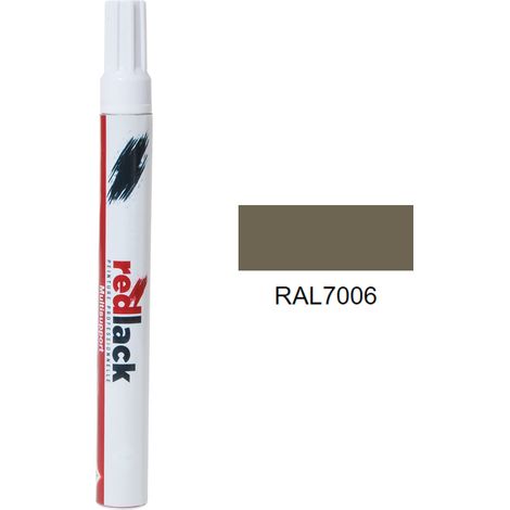 Feltro Vernice per ritocchi 8 ml – RAL 7006 – Grigio beige – lucida – multisupporto – Redlack