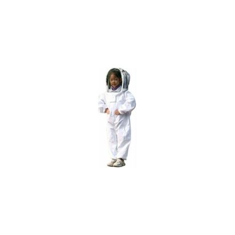 Vêtements D'apiculture, Blanc Vêtements d'apiculture protecteurs pour Enfants - Coton À Manches Longues, Protection De l'enfant Taille M 1,2 mètre hauteur recommandée 80-130cm