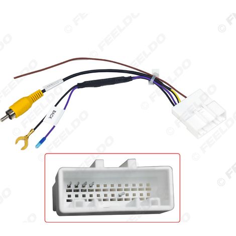 24-pin adapter cable compatible with the reversing camera of the Nissan Dualis J10 (2007-2013). (1/5)