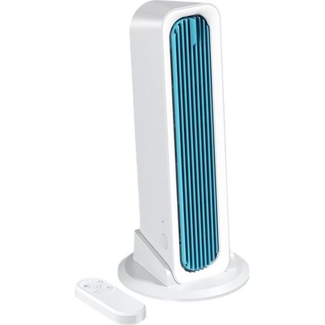 Ventilatore a Torre Senza Pale – 5 Velocità, Timer e LED Touch – Design Moderno e Silenzioso in Plastica ABS – Ideale per Camera da Letto e Ufficio (1/5)
