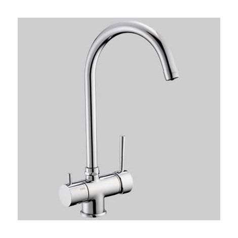 MONOCOMANDO LAVELLO BOCCA ALTA 3 VIE ACQUA POTABILE  Cromo     PORTA & BINI
