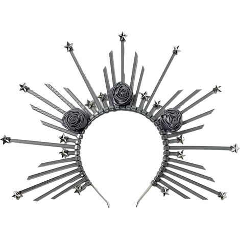 Couronne halos en résine faite à la main Diadèmes pour femme mariage et fêtes Accessoires de cheveux de mariée (1/5)