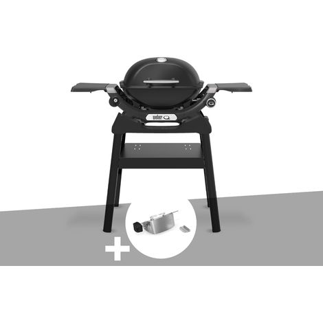 Barbecue à gaz Q 1200N noir avec pied + Rôtissoire - Weber