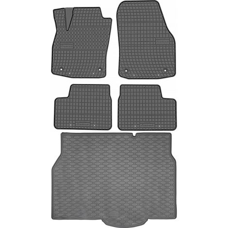 Juego de alfombrillas de goma para coche y maletero para Opel Astra III H Hatchback (2004-2014).