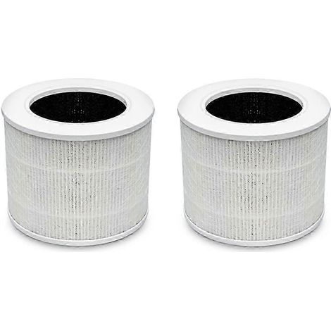 Lot de 2 de rechange filtres HEPA pour mini purificateur d'air Core avec 3 en 1 filtre à charbon actif (1/5)