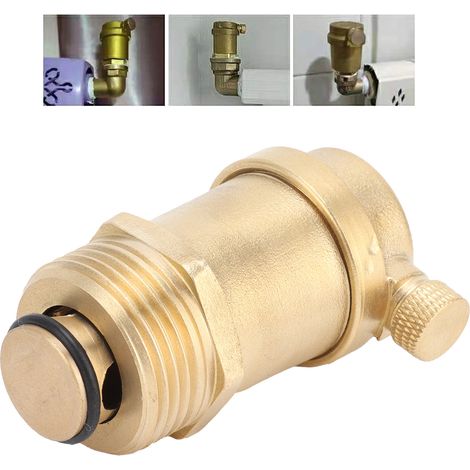 Soupape de purge d'air G1 DN25 à filetage mâle, vanne de purge automatique pour climatiseur et chauffe-eau solaire (1/5)
