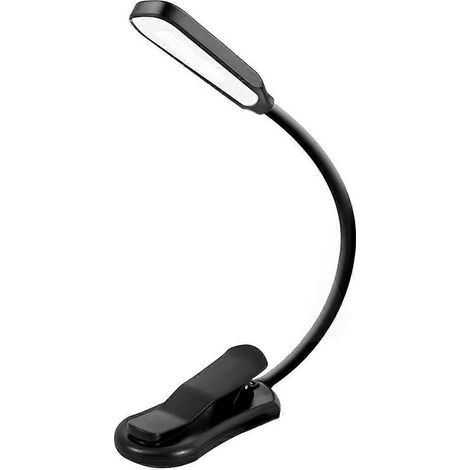 Wiederaufladbare Mini-Leselampe mit 7 LEDs, schwarz (1/5)