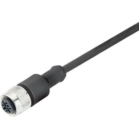 Connecteur confectionné M12 femelle droit pour capteurs et actionneurs, 3 pôles, longueur 2.00 m, 1 pièce (1/2)