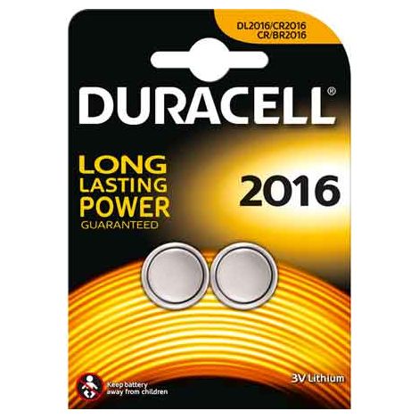 PILE A BOTTONE '2016' Blister 2 Pezzi - 10 pezzi- DURACELL