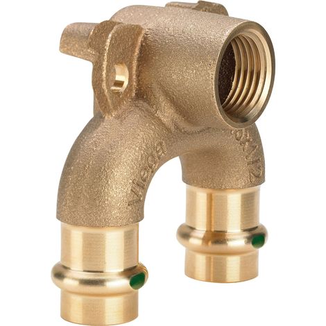 Viega Panneau double paroi Sanpress 687892 15 mm x Rp 2000 / 2 x 15 mm, bronze ou bronze silicium, avec SC-Contur