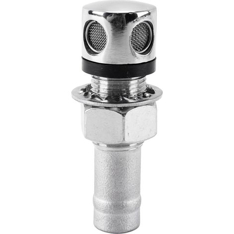 1 Évent de réservoir Acier Inoxydable 316, 2 trous 16 mm, Polissage miroir, Pour yacht et bateau
