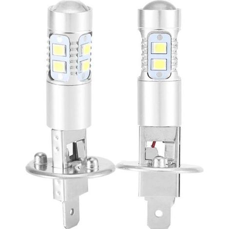 2 pièces H1 LED de Voiture Super Blanc Kit d'Ampoules de Brouillard Lumière Conduite Brouillar 100W (1/4)