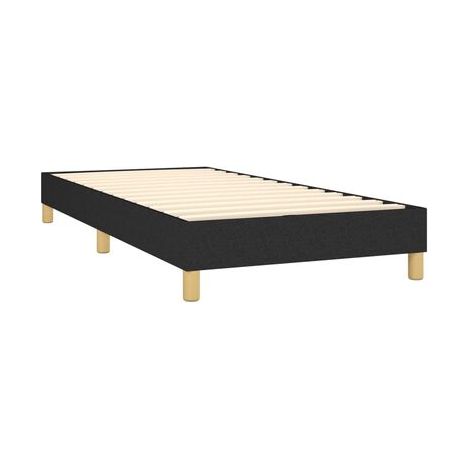 Sommier champignon avec matelas lumineux LED, noir, 100 × 200 cm, tissu, tissu doux et respirant, éclairage led d’ambiance, meuble de chambre, design contemporain, montage facile (1/5)