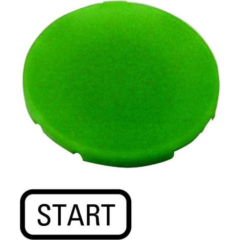Placa Eaton m22-xd-g-gb1 redonda 22.5 mm verde