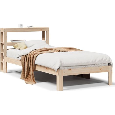 Maison Exclusive - Estructura de cama con cabecero madera maciza