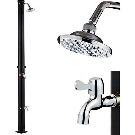 Doccia Solare Giardino Piscina Esterno 35Lt Lava Piedi Miscelatore Campeggio