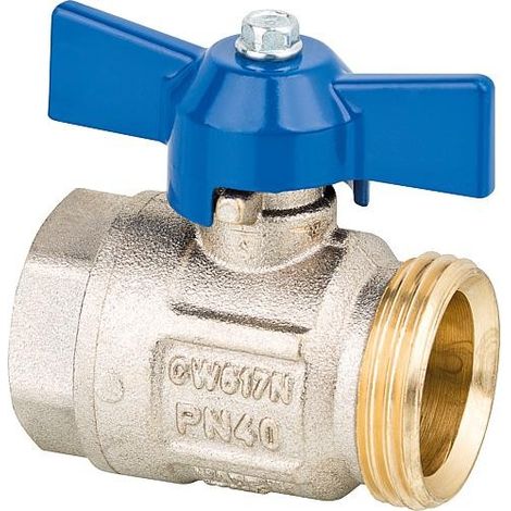 Robinet . bille avec filetage male-filetage femelle sans raccord DN 20