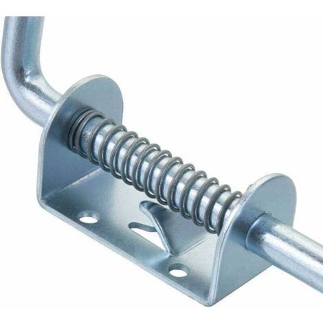 2 Pcs Door Latch, Garden Shed Door Lock, Galvanized, Bolt: Ø10 x 128 mm, Rubber Handle Weather Resistant With Suspension Door Bolt Sliding Doors Portai (1/3)