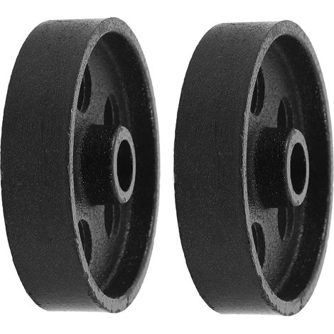 2 Pièces Roues de Rechange Robustes pour Balance Industrielle, Support en Fer Noir 10x10x2,2cm, Charge Maximale 600kg, Installation Facile pour Opérations de Fret et Entrepôt (1/5)