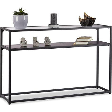 Konsolentisch aus glas und metall 8831