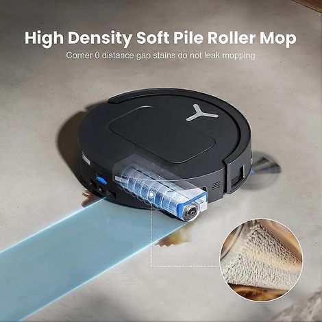 Walzenbürstenkappe und Walzenwischer für Ecovacs Deebot T80 Omni Saugroboter Walzenbürstengriff Seitenabdeckung() (1/4)