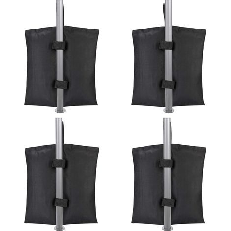 Set di 4 sacchi per pesi per gazebo, pesi per gambe di tende e padiglioni, sacco di zavorra