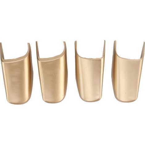 Embout de sangle de traction de porte en plastique ABS doré clair, 4 pièces, luxe résistant aux rayures pour voiture de ville 2003 à 2011. (1/5)