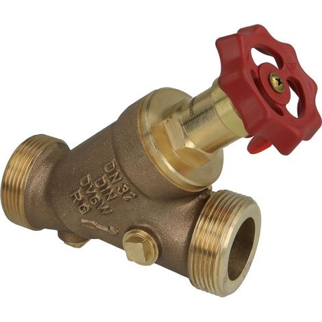 Robinet KFR en laiton rouge DN32 filetage mâle 1 1/2’’