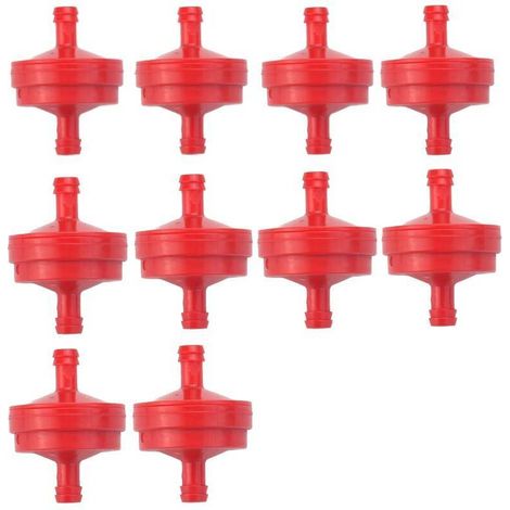 10 PCS Filtre à Carburant pour Tondeuse à Gazon Filtre Essence Tondeuse à Gazon Filtre Essence Tondeuse à Gazon Filtre à Carburant pour Briggs & Stratton 298090 298090S 1/4 "Ligne de Carburant (1/5)