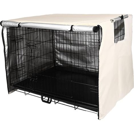 Housse de Cage pour Chien, Beige 36 Pouces (1/5)